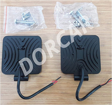 2 Adet Off Road Sis Farı 16 Led Kare Çalışma Lambası