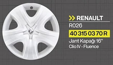 Clio 4 16 Inç Jant Kapagi 403150370R 473224155 