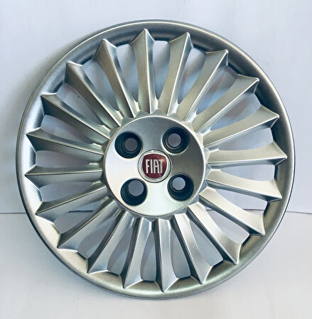 ✔ Grande Punto 15" Jant Kapağı Takımı (4 Adet) Bordo Armalı F009K