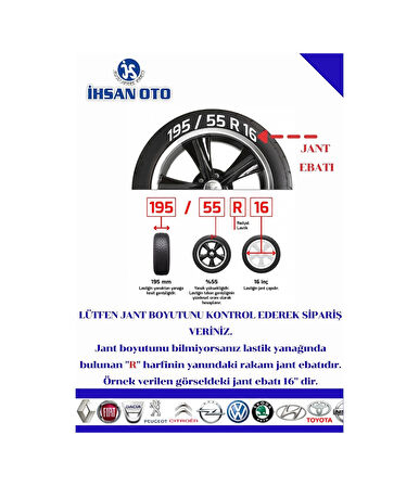 ✔ Fiat Fiorino 15" Jant Kapağı Takım (4 Adet) 735466711 Tisa F015 (328602902)