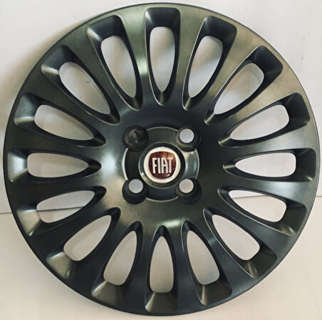 ✔ Fiat Punto Evo 15" Jant Kapağı Füme Takım (4 Adet) Jkf019