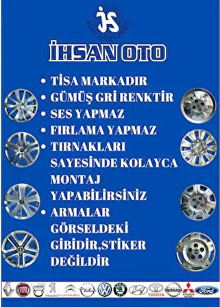 Toros 13" Jant Kapağı Takımı (4 Adet) 7700786879 Tisa R006