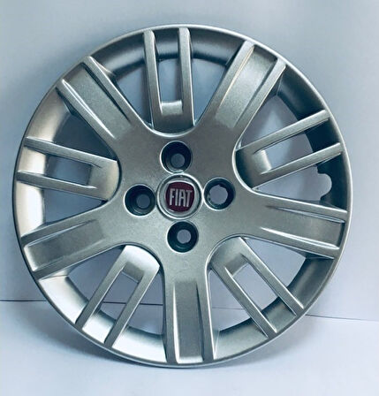 ✔ Fiat Doblo 15" Jant Kapağı Takım (4 Adet) Bordo Armalı F002K
