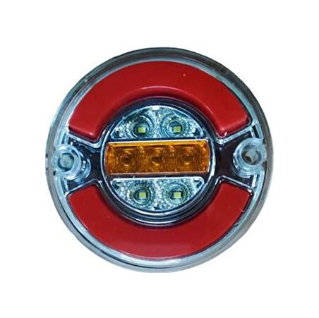 Premium Neon Stop Lambası Yuvarlak 4 Fonksyonlu Tas141 