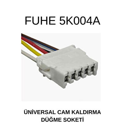 Unıversal 5 Pinli Oklu Cam Açma Anahtarı Ve Soketi - 2 Adet 