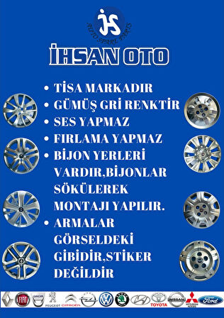 ✔ Palio , Albea 14" Jant Kapağı Takımı (4 Adet) Bordo Armalı F05K