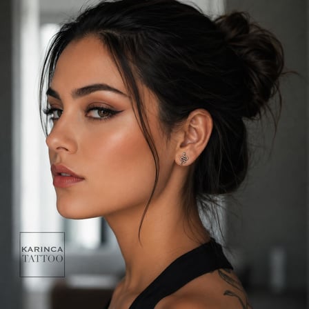Yılan Helix Flat Kulak Conch Tragus Piercing Cerrahi Çelik