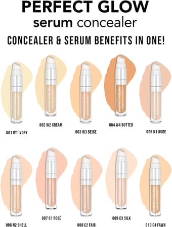 Perfect Glow Nemli ve Aydınlık Bitişli Sünger Aplikatörlü Serum Concealer