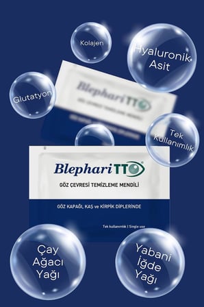 BLEFARİTTO Swab Göz Çevresi Mendili 24'lü Göz ve Makyaj Temizleme(Çay Ağaci Yaği/Tea Tree Oil)