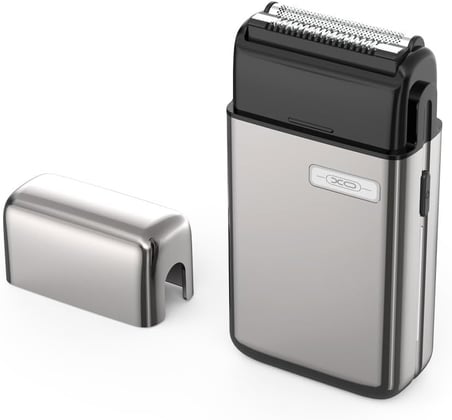 Simple is Beauty Simple is Beauty Kablosuz Elektrikli Tıraş Makinesi 600mAh, USB-C, IPX6 Suya Dayanıklı Çift Başlıklı Sessiz ve Taşınabilir Erkek Bakım Cihazı Seyahat Duş Ev Ofis Kamp, Mini Traş Makin