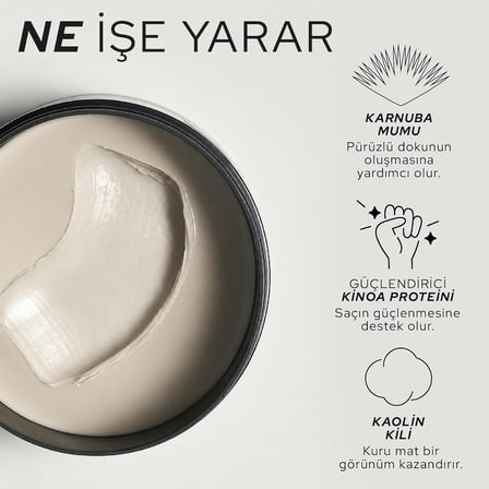 Rough Wax N°505 85 ML - Güçlü Tutuş Sağlayan Mat Şekillendirici Saç Macunu
