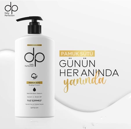 Pamuk Sütü Tuzsuz Şampuan 500 Ml Keratinli Nemlendirici