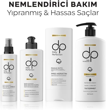 Pamuk Sütü Tuzsuz Şampuan 500 Ml Keratinli Nemlendirici
