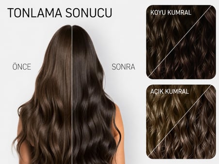 TONIKA Soğuk Kestane Renkli Şampuan 25 ml – Kumral, Kahverengi ve Açık Kestane Saçlar için Ton Verici