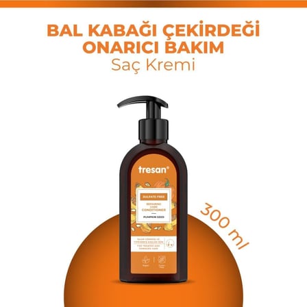 Bal Kabağı Çekirdeği Onarıcı Sülfatsız Bakım Saç Kremi 300 ml