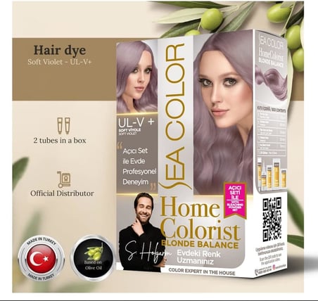 Home Colorist Set Saç Boyası Ul-V+ Soft Viyole Soft Vıolet (Blonde Balance)