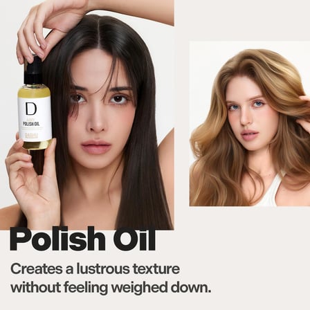 Saça Parlak ve Islak Bir Görünüm Sunan, Bitkisel Özler İçeren Saç Yağı Pro Airy Polish Oil