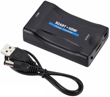 Scart To Hdmi AV Video Çevirici Dönüştürücü Adaptör