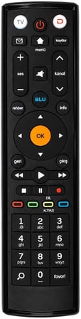 D-Smart Uyumlu Kumanda – BLU Akıllı Uydu Alıcısı Kumandası