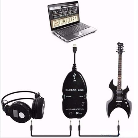 Al-4672 USB Gitar Guitar Link Kablosu Çevirici Dönüştürücü