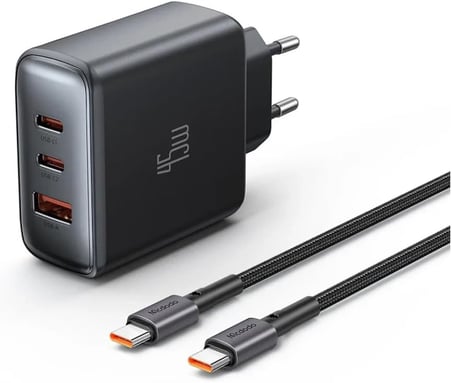 CH-4861 45W 2C1A Hızlı Şarj Adaptörü ve Type-C Kablo