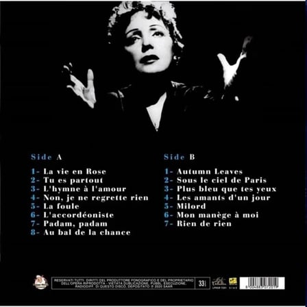 Edith Piaf La Vie En Rose Plak