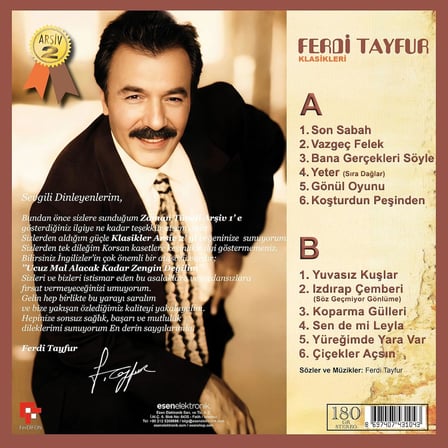 Ferdi Tayfur Klasikleri Arşiv 2 - Plak LP