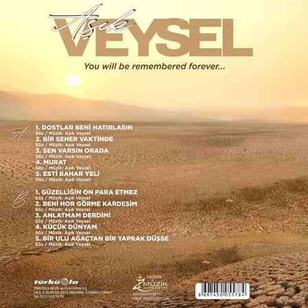 Aşık Veysel – You Will Be Remembered Forever... Dostlar Beni Hatırlasın Plak