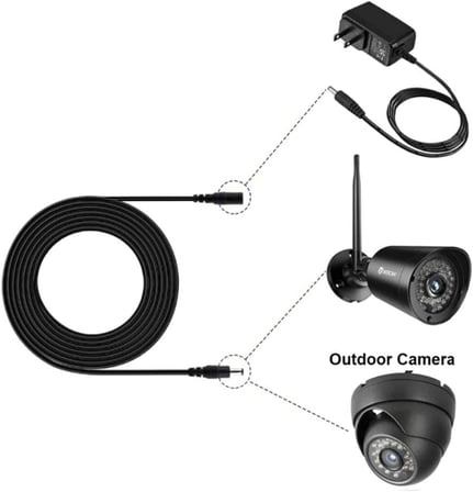 DC Adaptör Uzatma Kablosu 3 Metre 5.5mm x 2.1mm 5 Amper Dişi Erkek Modem Uzatma 4384