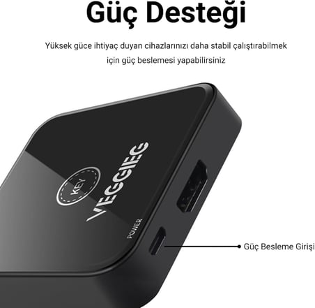 1 Giriş 2 Çıkış / 2 Giriş 1 Çıkış Çift Yönlü 4K HDMI 2.0 Switch