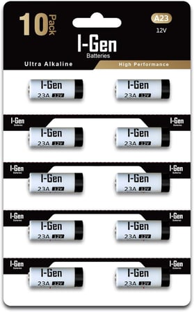 23A Pil 10'lu Paket 12V MN21 PİL (A23 / 23A / V23GA / LRV08 / 8LR932)