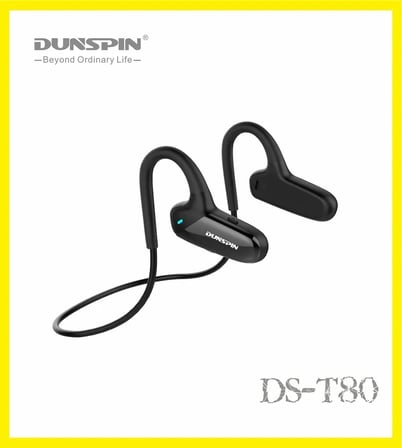 DS-T80 Kemik İletimli (Bone Conduction) Kablosuz Spor Kulaklığı | Bluetooth 5.0, 7 Saat Müzik Süresi, Kulak Açık (Open-Ear) Güvenli Tasarım Akıllı Telefon Uyumlu Bluetooth Kulaklık