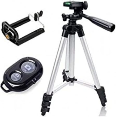 Dk-3888 Kumandalı Telefon Ve Kamera Tutucu Tripod Tripot 100 Cm Youtuber Video Büyük