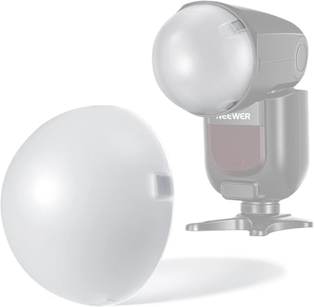 Manyetik Dome Difüzör Yuvarlak Kafa Speedlite Flaş için, Manyetik Bağlı Flaş Dome Işık Değiştirici Z2 Z1 Speedlite için, M12