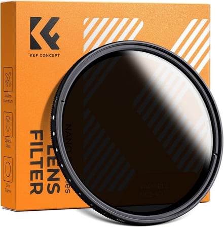 K & F Concept® 52 mm Slim HD Nötr yoğunluk Nötr yoğunluk çok kez ayarlanabilir kesici değişken ND Filter ayarlanabilir ND2 – ND400 kamera filtre 52MM SKU0124