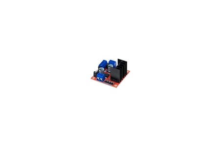 L298N Voltaj Regulatörlü Çift Motor Sürücü Kartı(Kırmızı PCB)