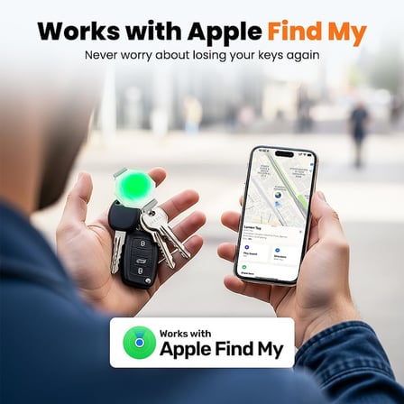 LumenTag Akıllı Takip Cihazı, Apple Find My ile Uyumlu, LED Işıklı, Kedi Ve Köpek Tasması İçin Uygun Kılıflı, Evcil Hayvan ve Çocuk Takibi, CR2032 Pil