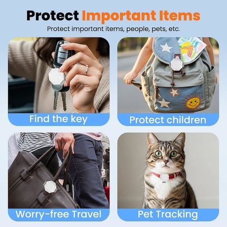 LumenTag Akıllı Takip Cihazı, Apple Find My ile Uyumlu, LED Işıklı, Kedi Ve Köpek Tasması İçin Uygun Kılıflı, Evcil Hayvan ve Çocuk Takibi, CR2032 Pil