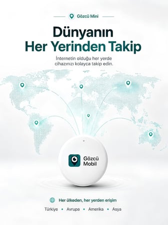 Gözcü Mobil Ios Android Uyumlu Airtag 10/30 Ay Batarya Ömrü Anlık Geçmişe Dönük Konum Gps Araç Motor Çocuk Akıllı Takip Cihazı (Mini)