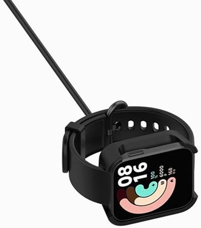Redmi Watch İle Uyumlu Giyilebilir Akıllı Saat Şarjı Aleti Manyetik Şarj Adaptörü Redmi Watch İle Uyumlu USB Şarj Kablosu (Siyah)