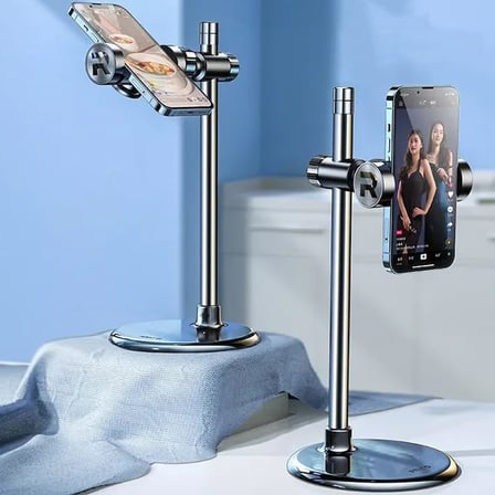Profesyonel Açısı Ayarlanabilir Business Model A Sınıfı Malzeme Döner Akıllı Telefon Standı Masaüstü Stand Yayıncı Kick Youtuber Stant Cep Telefon Tutucu XGZB-01