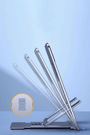 Thin-Sliced İnce Katlanabilir Masaüstü Telefon Standı, Evrensel Mobil Cihaz Desteği, Kaymaz ve Dengeli Yapı, Taşınabilir, Gelişmiş Mühendislik Plastik Üretim | Konfulon CM25