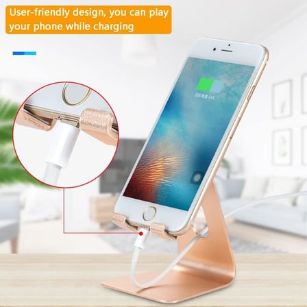 Cep Telefonu Standı, Tüm Cep Telefonları, Alüminyum Masaüstü Cep Telefonu Standı Tutucu, Tablet ile Uyumlu Cep Telefonu Tutucu