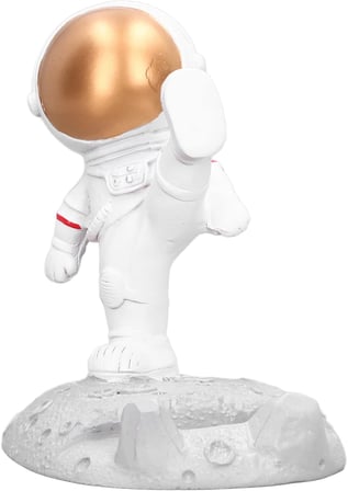 Astronot Cep Telefonu Tutucu, Evrensel Reçine Astronot Tablet Cep Telefonu Tutucu, Tüm Cep Telefonu, Tablet Ve Diğer Ekran Modelleri İçin Uygundur (Açik)