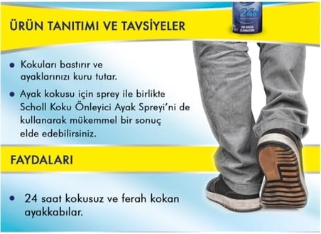 Koku Giderici Ve Terleme Önleyici Ayak + Ayakkabı Bakım Spreyi