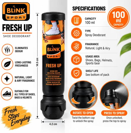 Blink Fresh Up Ayakkabı deodorantı - 100 ml