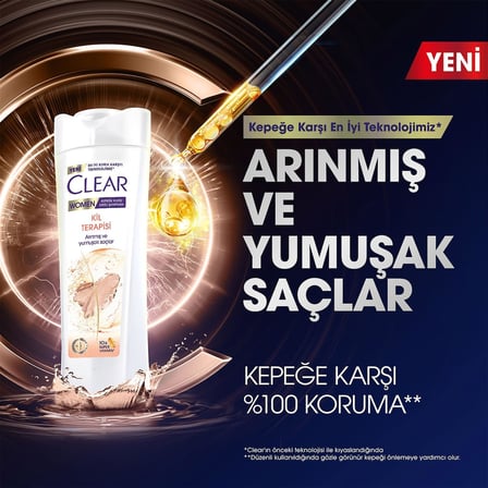 Women Kil Terapisi Arınmış ve Yumuşak Saçlar Kepeğe Karşı Etkili Şampuan 350 ml