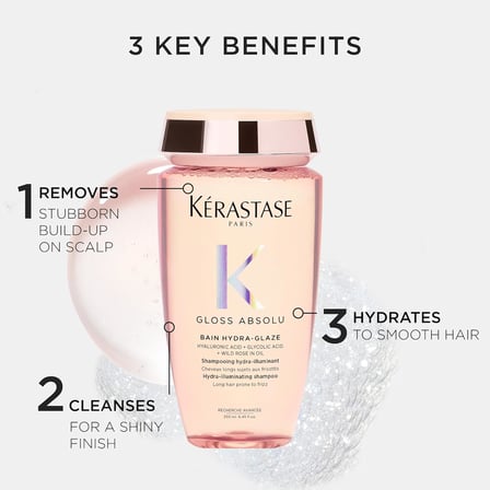 Gloss Absolu Elektriklenmeye Eğilimli Saçlar İçin Parlaklık Veren Şampuan 250 ml