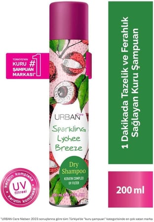 Sparkling Lychee Breezee Hacimlendirici Kuru Şampuan UV Korumalı 200ml