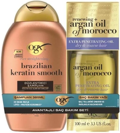 Brazilian Keratin Şampuan 385 ml + Argan Yağ 100 ml